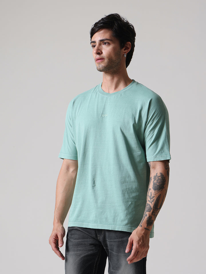 Soft Pigment Dyed Relaxed Fit Tee – Aqua Green