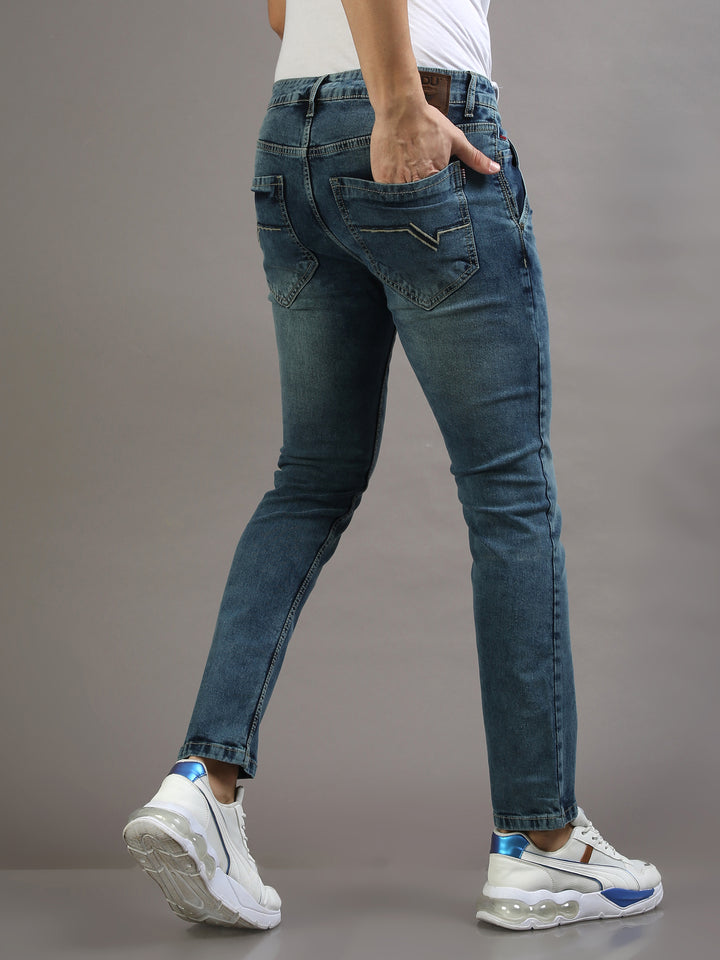 Nautical Tapered Blue Jeans