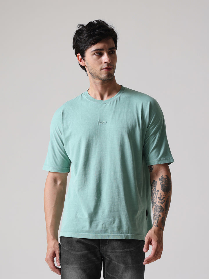 Soft Pigment Dyed Relaxed Fit Tee – Aqua Green