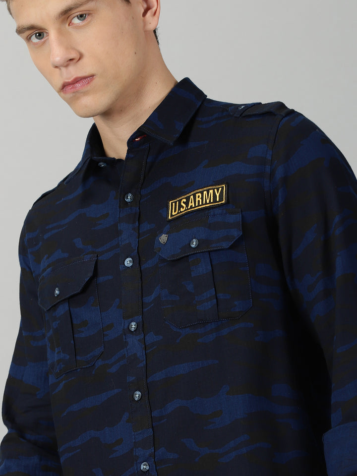 Navy Camouflage Shirt