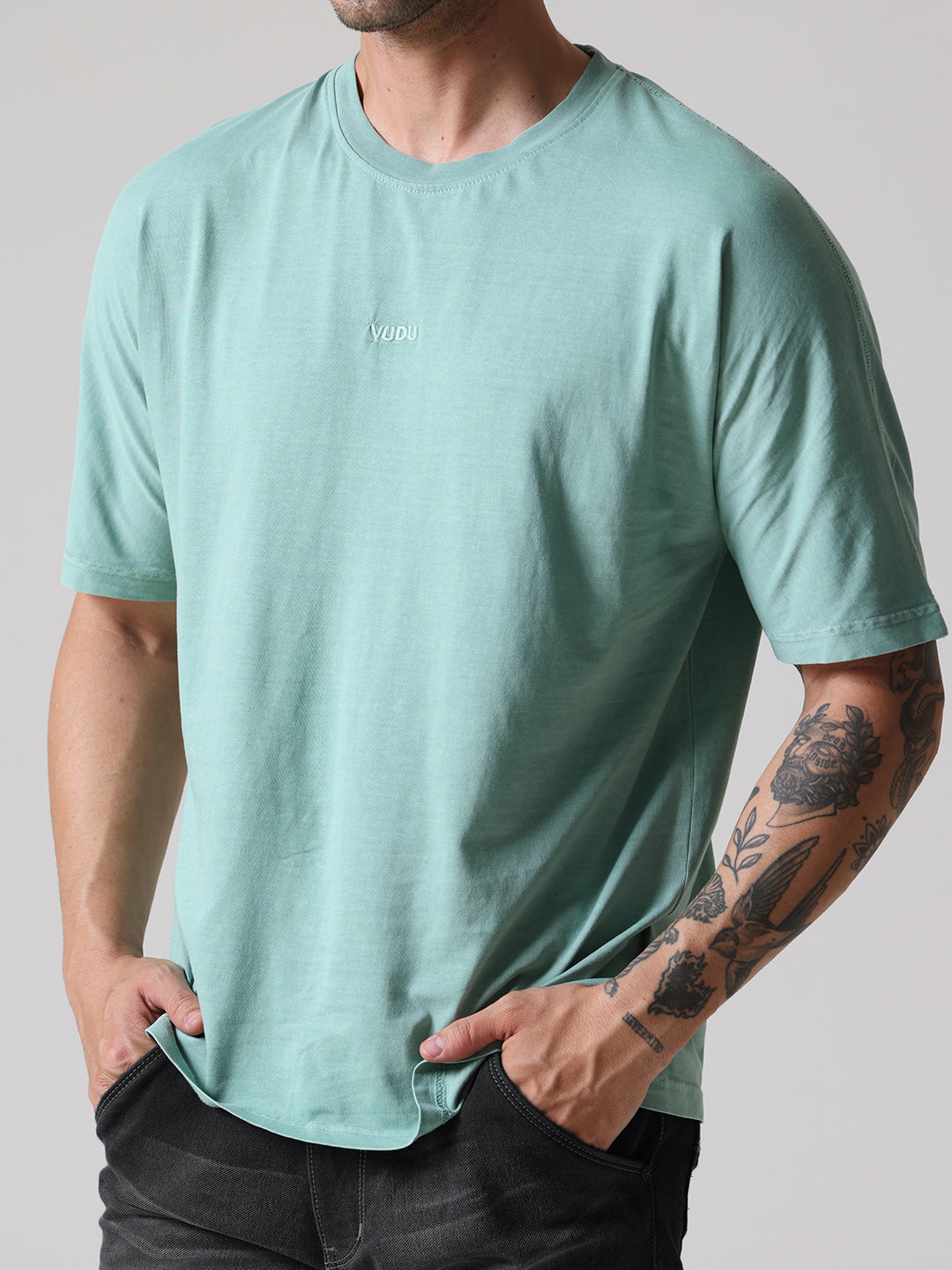 Soft Pigment Dyed Relaxed Fit Tee – Aqua Green