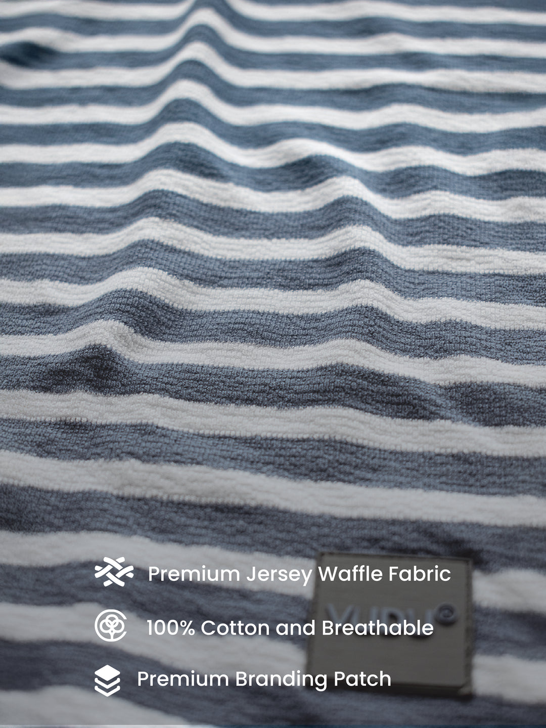 Classic Blue Striped Polo Tee