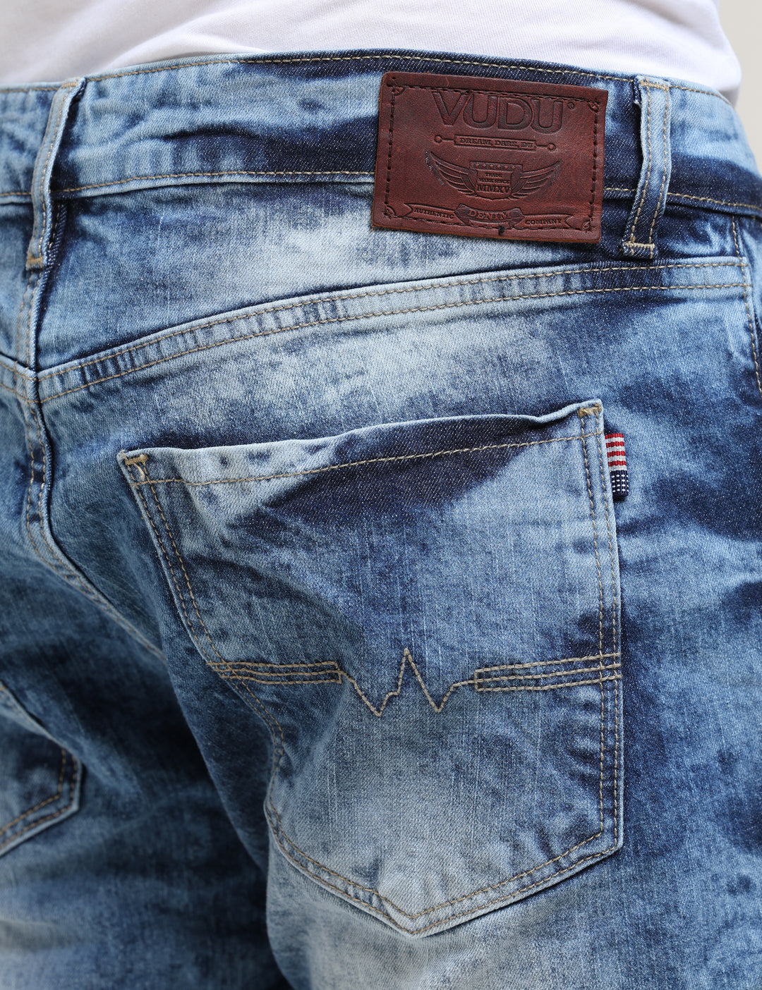 VUDUDEEP SEA FADED DENIMAnkle Slim Fit