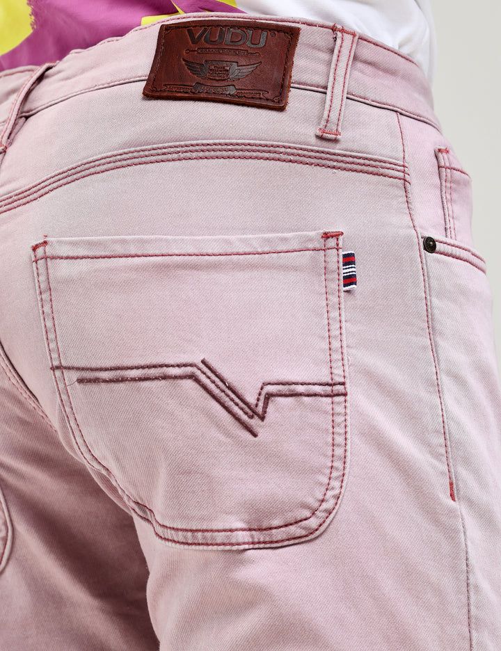 VUDULIGHT BURGUNDY EASE DENIMComfort Fit