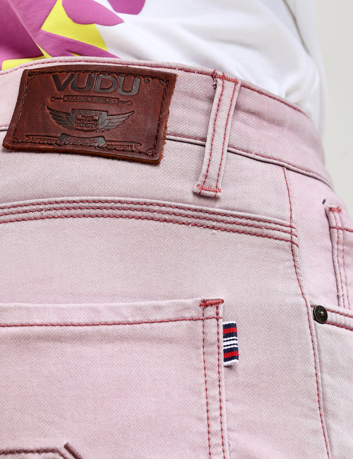 VUDULIGHT BURGUNDY EASE DENIMComfort Fit