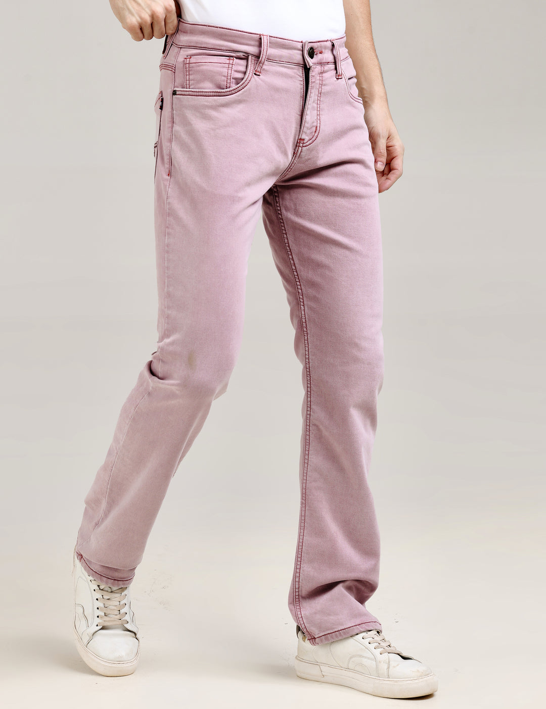 VUDULIGHT BURGUNDY EASE DENIMComfort Fit