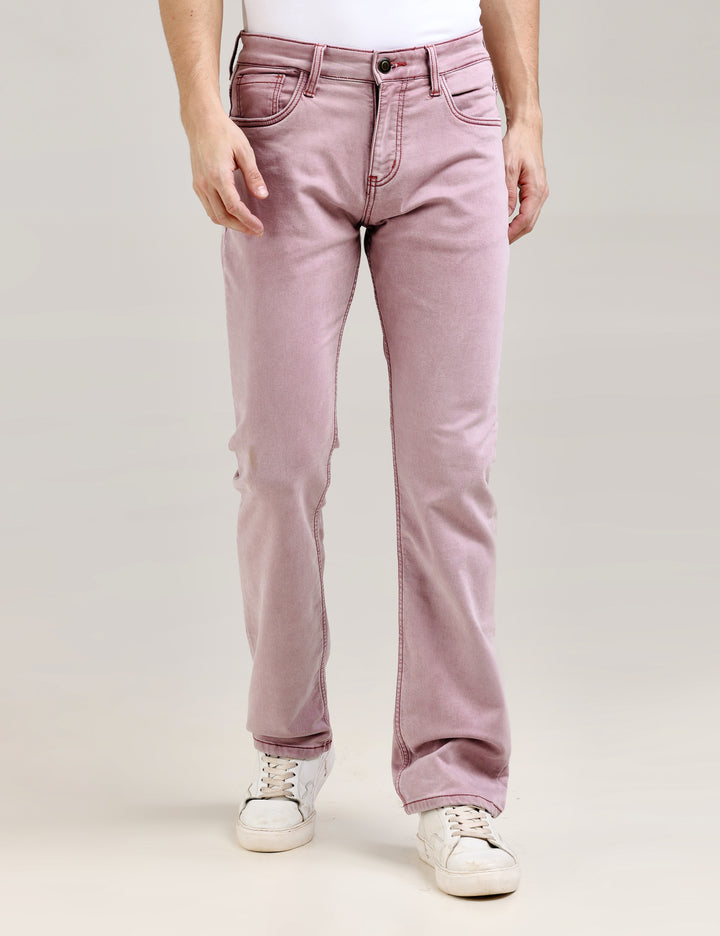 VUDULIGHT BURGUNDY EASE DENIMComfort Fit
