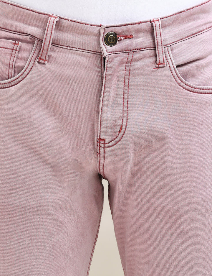 VUDULIGHT BURGUNDY EASE DENIMComfort Fit