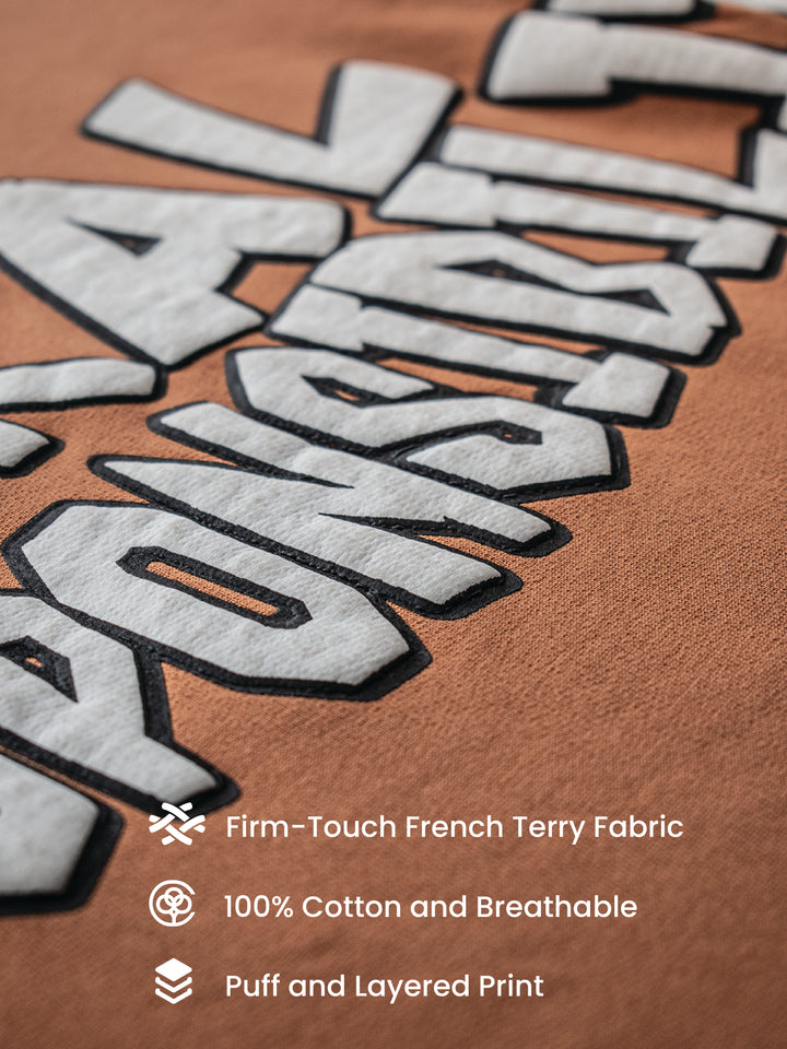 MORAL RESPONSIBILITY ORANGE OVERSIZED T-SHIRT