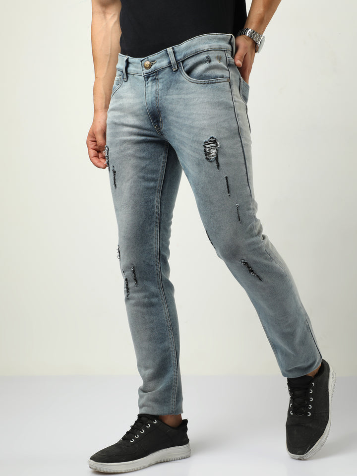 VUDUSpruce Frayed DenimSlim Fit