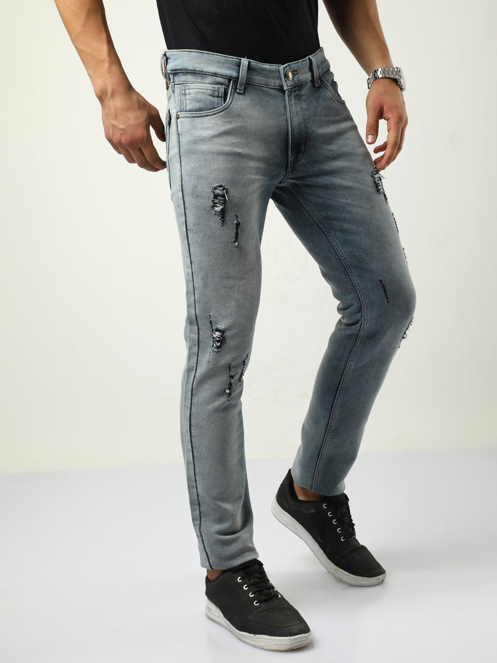 VUDUSpruce Frayed DenimSlim Fit