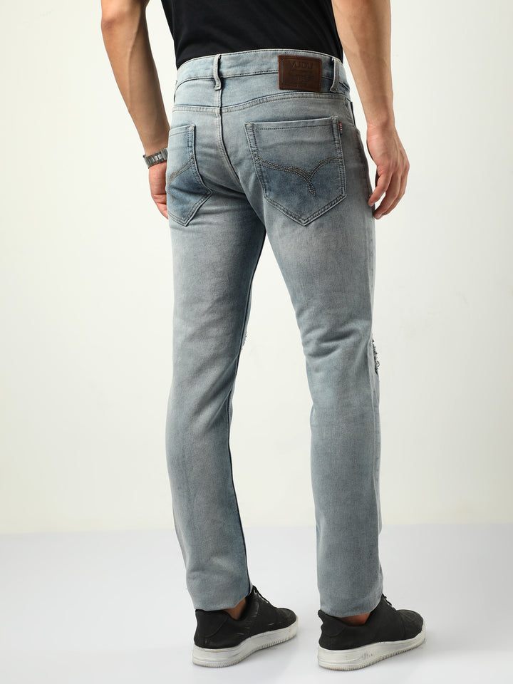 VUDUSpruce Frayed DenimSlim Fit