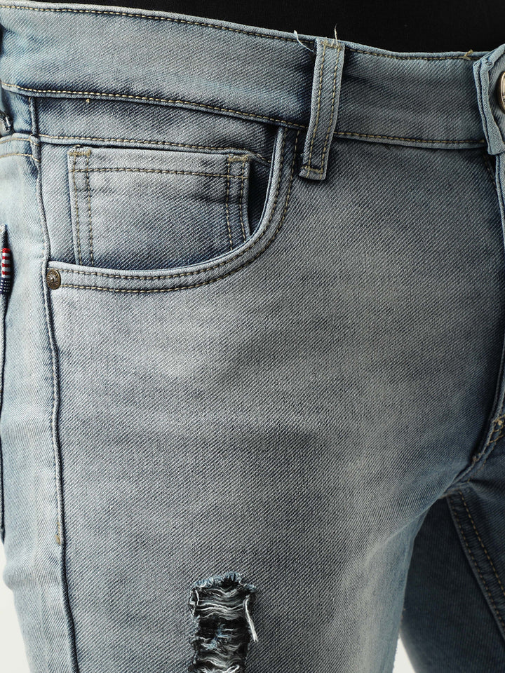 VUDUSpruce Frayed DenimSlim Fit