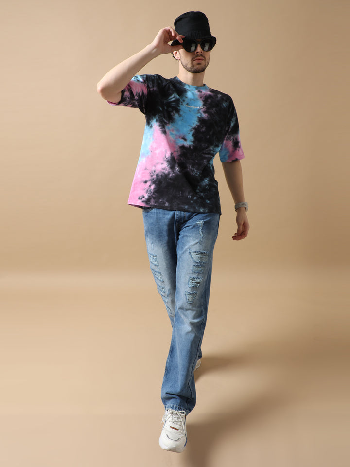 VUDUURBAN AURORA TIE-DYE OVERSIZED T-SHIRTOversized Fit