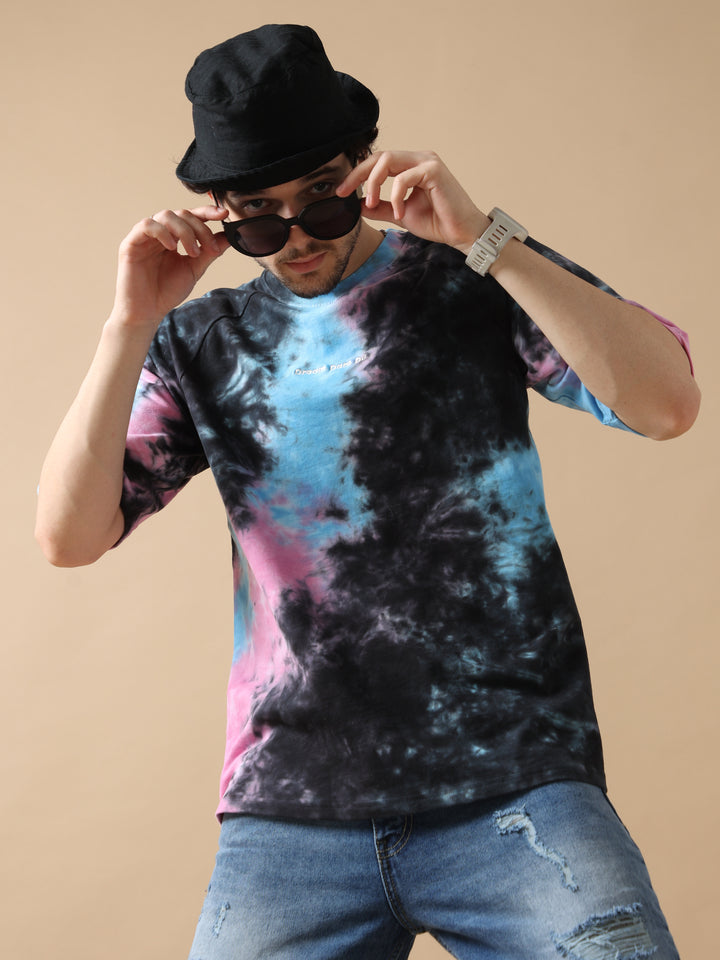 VUDUURBAN AURORA TIE-DYE OVERSIZED T-SHIRTOversized Fit