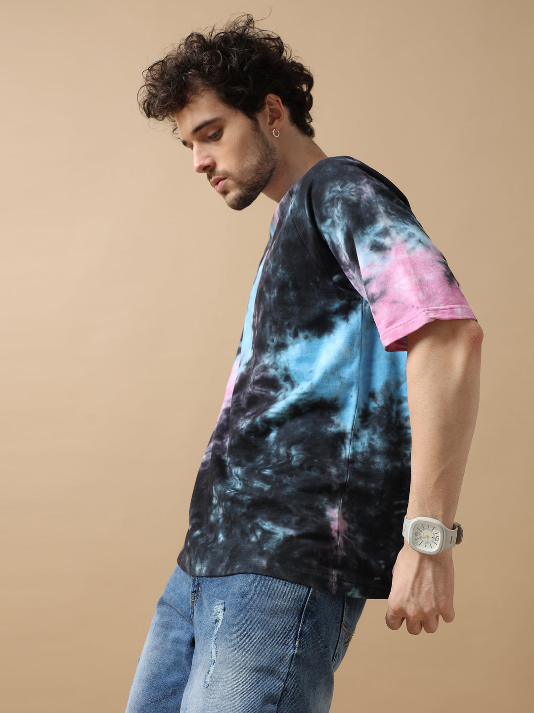 VUDUURBAN AURORA TIE-DYE OVERSIZED T-SHIRTOversized Fit
