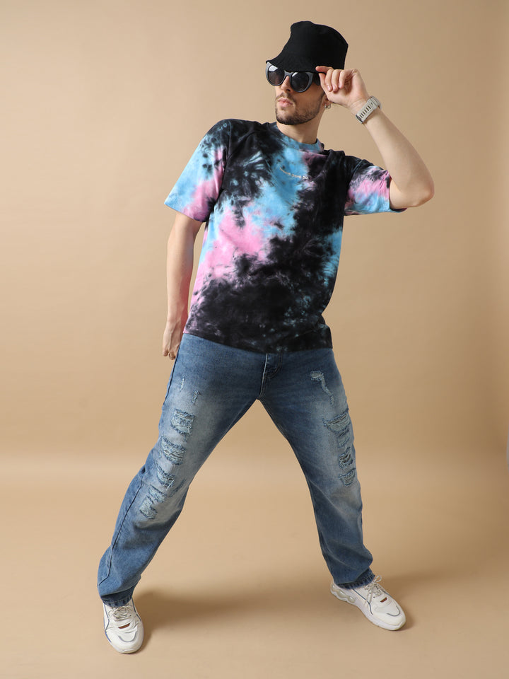 VUDUURBAN AURORA TIE-DYE OVERSIZED T-SHIRTOversized Fit