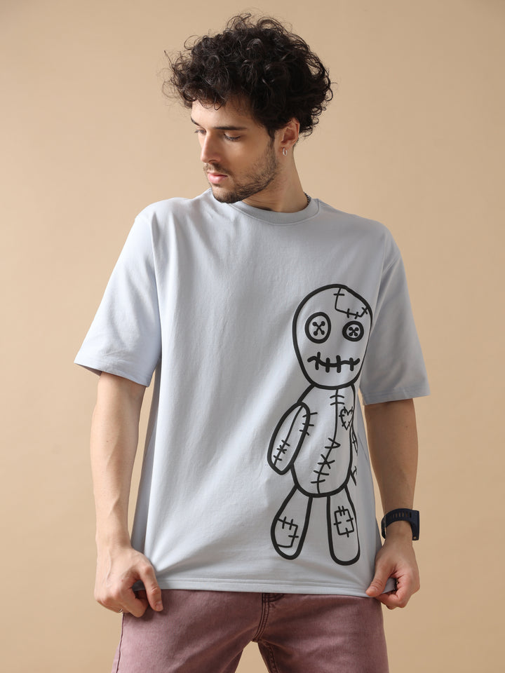 VOODOO DOLL MAUVE OVERSIZED T-SHIRT
