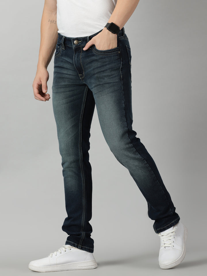 VUDUWhiskered Navy DenimSlim Fit