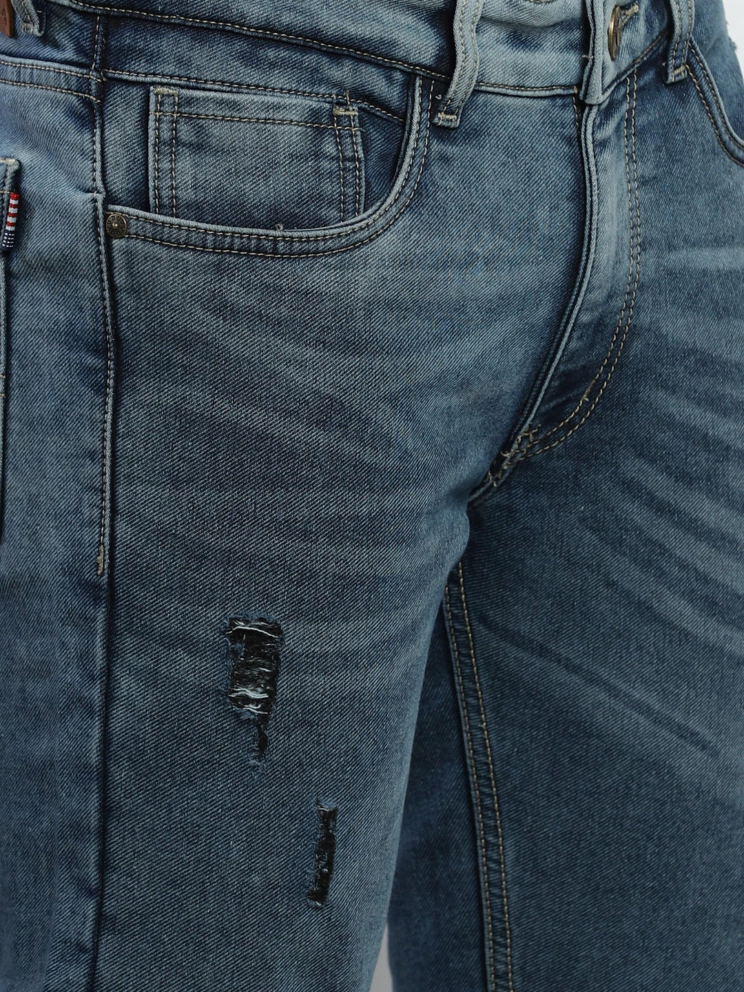 VUDUBlue textured denimSlim Fit