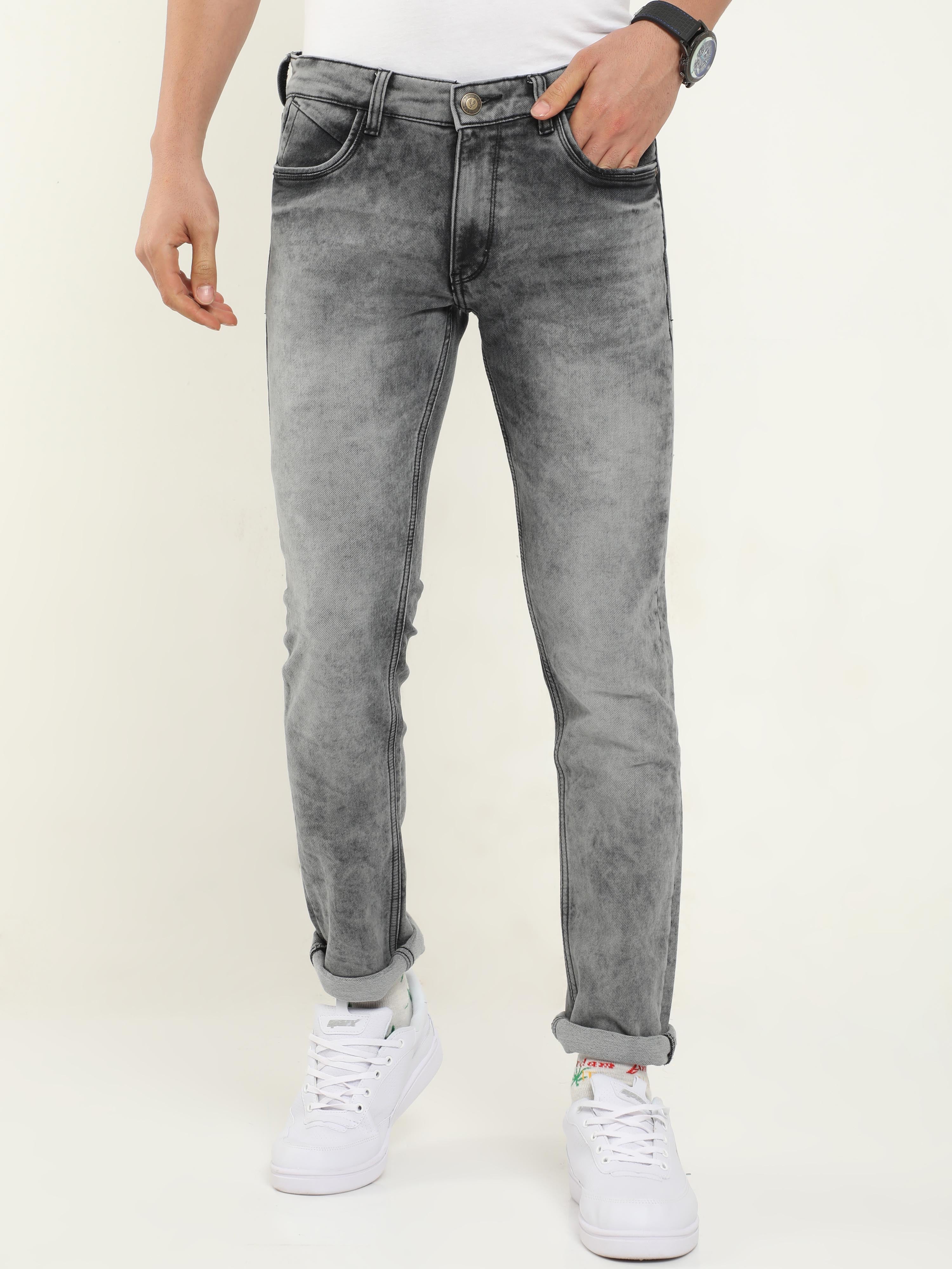 Onfire Grey Skinny Jeans - A1591A