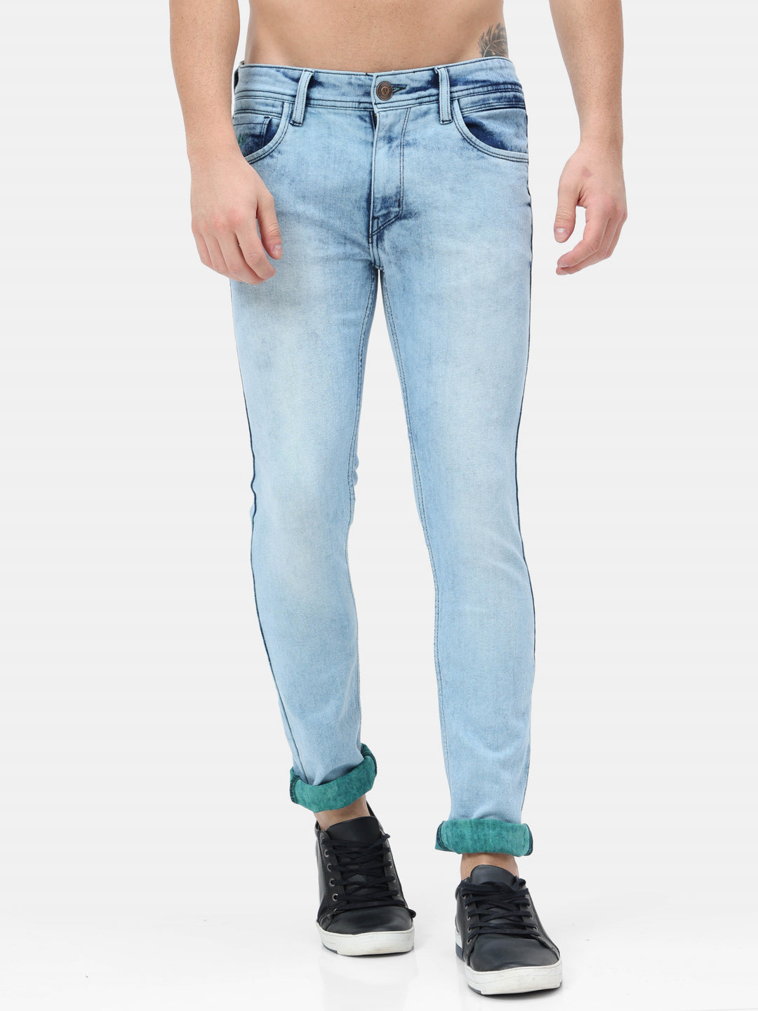 VUDULight Blue Denim with a twistSlim Fit