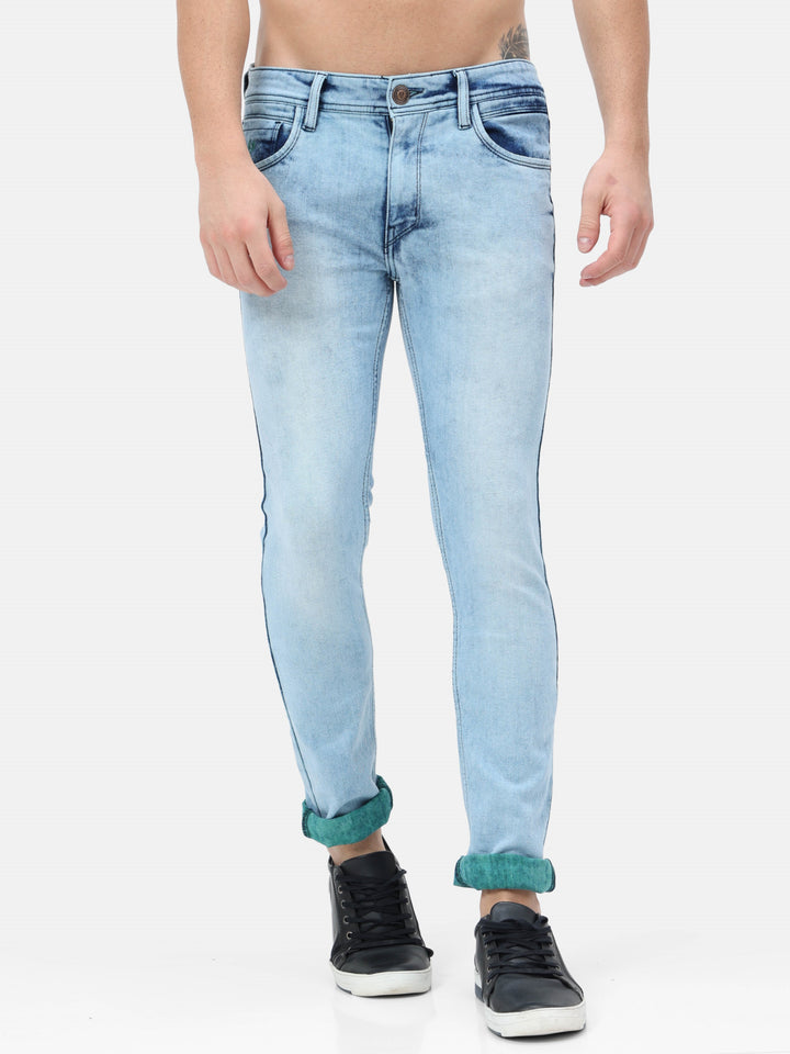 VUDULight Blue Denim with a twistSlim Fit