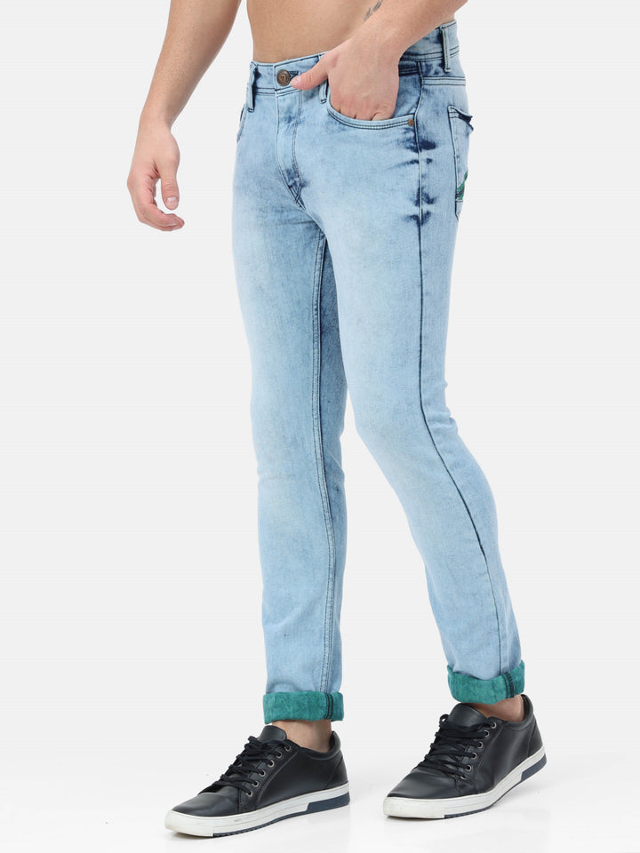 VUDULight Blue Denim with a twistSlim Fit